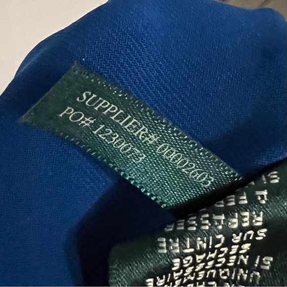 LAUREN by RALPH LAUREN Green/Blue PAISLEY/ FLORAL/WATERCOLOR Dress Size 4 - Picture 7 of 9